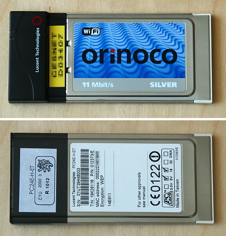 Testovaná karta Orinoco Silver