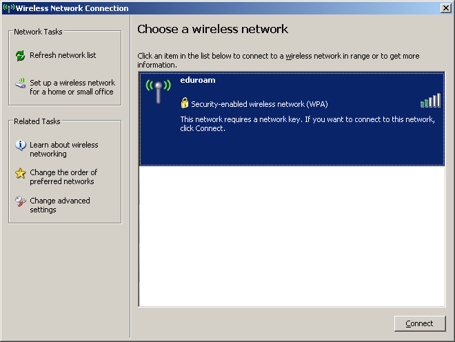 Wireless Network Connection